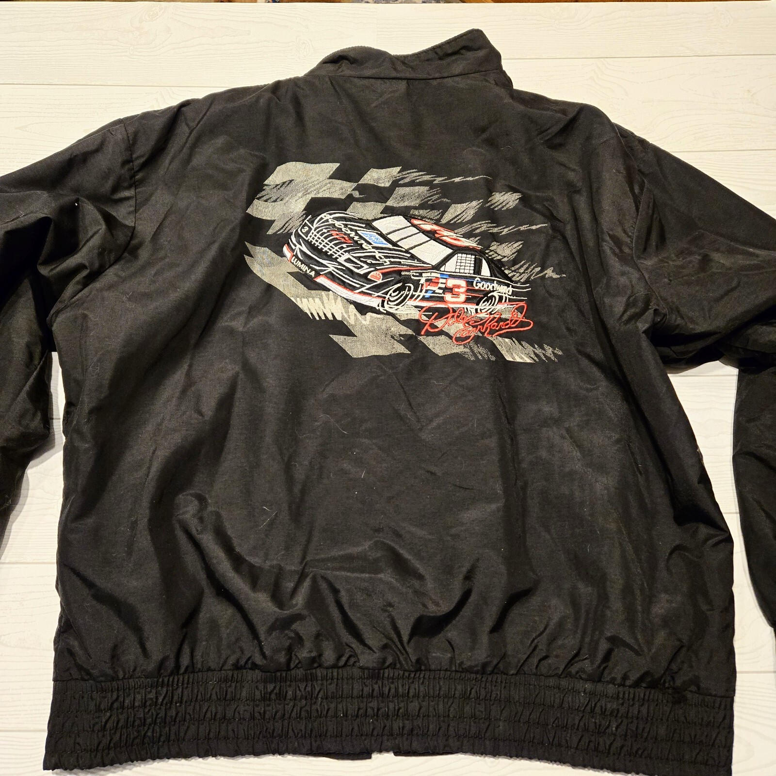 Vintage Dale Earnhardt Sr. #3 Intimidator Embroidered Full Zip Windbreaker Jacket