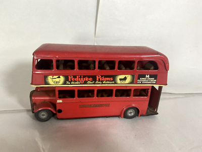 Vintage London Red Double Decker Bus Tri Anc Minic Made in England