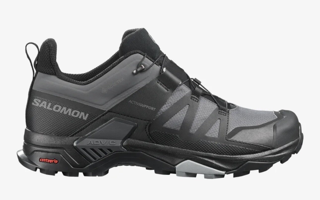 NUOVA scarpa da trekking Salomon X Ultra 4 Gore TEX UOMO NERA 10 5