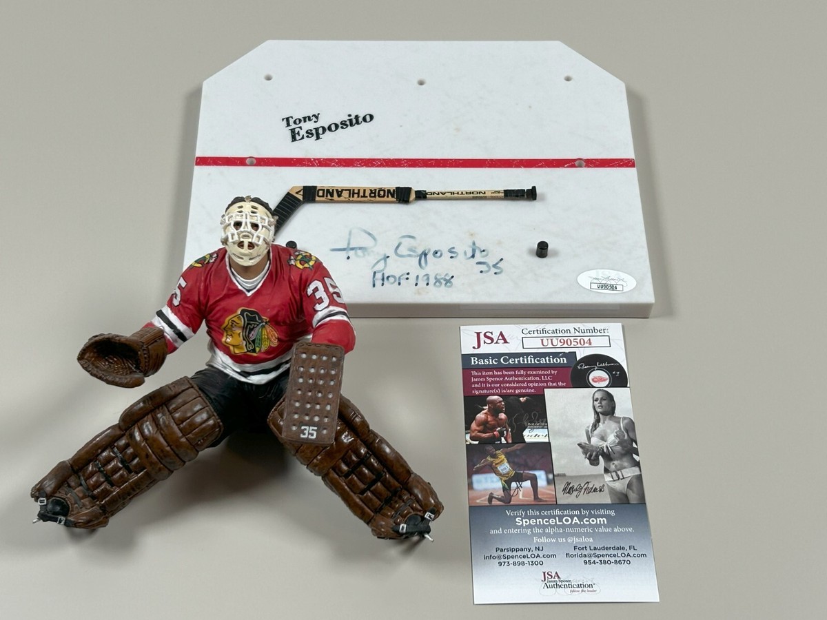 Tony Esposito Signed Series 3 NHL McFarlane JSA COA Chicago