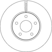 2X TRW DF6975 Bremsscheibe FüR Ford