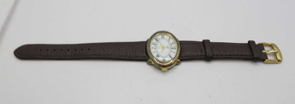 Veronese Oval Sterling Silver Case Quartz Watch - New 