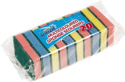 Sponge Scourers Sponge Washing Up Sponges Pack of 40 Manufacture Sealed - Picture 3 of 9