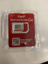 Claro 4G LTE Colombia Travel Sim Card Chip Pre Paid Prepago Expiration June 2025