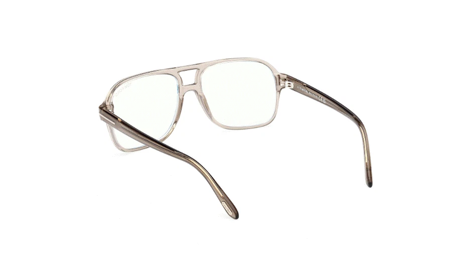 Gafas para hombre Tom Ford FT6058-B 051 masilla cuadrada suave bloque azul Foto 4 de 4