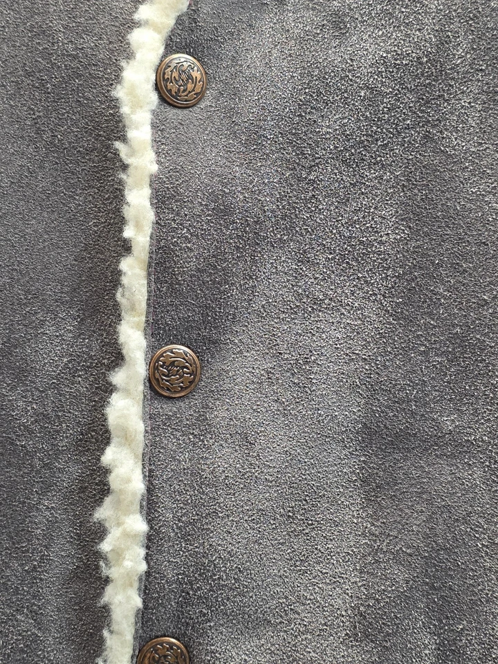 Брендовый мужской жилет из натуральной кожи Arizona маленький Hecho en México грубый вестерн - Изображение 2 из 4