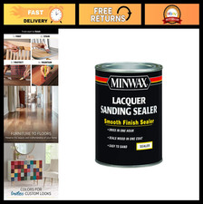 Clear Lacquer Sanding Sealer Quart - Fast-drying Durable Finish For Wood Projec