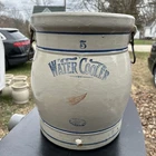 Antique Red Wing 5 gallon Water Cooler Stoneware Crock Minnesota Jug Pottery