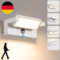 Kukak Led Wandleuchte Aussen Innen Mit Bewegungsmelder,22W AußEnlampe Wand,Ip65