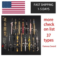 Keychain Ring Mini Sword with Sheath Tang Hengdao Han Sword China Ancient Sword