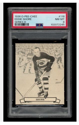 Eddie Shore [Series D] #118 1936 O-Pee-Chee card