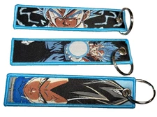 Set of 3 - Dragon Ball Z Keychains Super Anime Super Saiyan Majin Vegeta