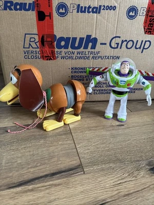 Disney Toy Story Set Slinky Dog Ziehhund & Buzz Lightyear Actionfigur 2 Stück - Bild 1 von 4