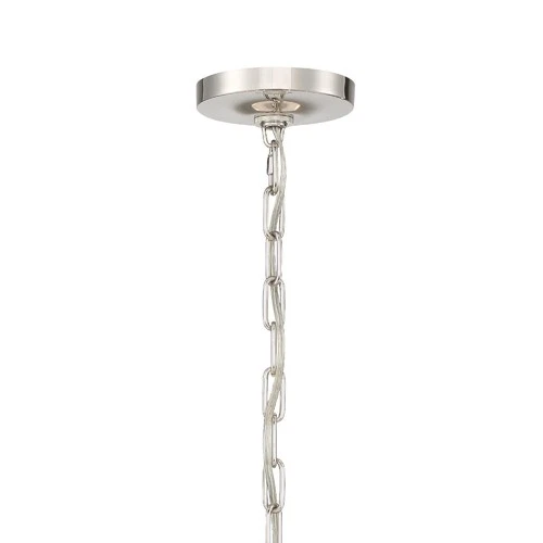 Crystorama Lighting Group 8005 Mirage 3 Light 18"W Pendant - Nickel - Picture 4 of 7