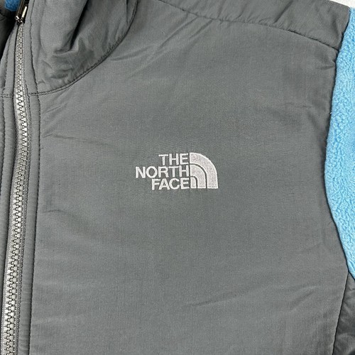 The North Face Girl’s Youth Blue And Gray Polartec Full Zip Denali Fleece XL - Picture 7 of 21