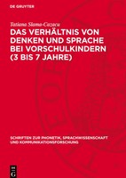 Tatiana Slama-Cazacu | Das VerhäLtnis Von Denken und Sprache Bei...