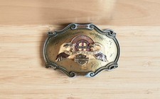 Harley Davidson Genuine Biker Belt Buckle Raintree 1978 Vintage