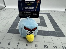 ANGRY BIRDS FUZZY PENCIL TOPPERS/FINGER PUPPET  Blue New with Tags 2"