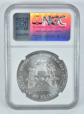 1996 American Silver Eagle Mint State 9.9 NGC X NGCX | eBay