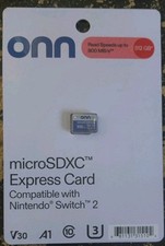 Onn 512GB Micro SD Express Card for Nintendo Switch 2 IN HAND SEALED