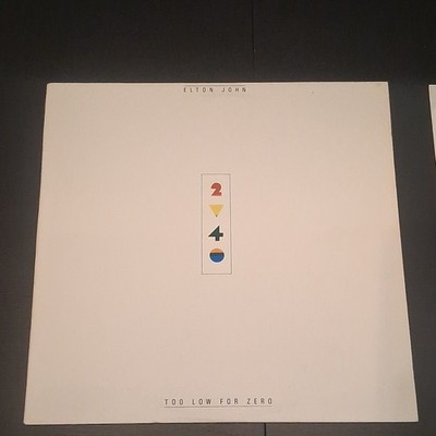 Elton John Too Low for Zero 12'' Black Vinyl LP Geffen Records Rock Pop Sleeve