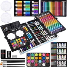 144pcs Art Set Professional Drawing Painting Supplies Kit for Adults Kids Artist