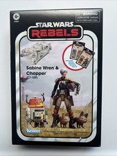 STAR WARS THE VINTAGE COLLECTION STAR WARS REBELS SABINE WREN & CHOPPER C1-10P