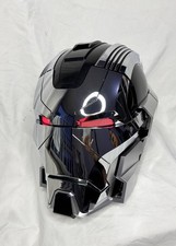 Iron Man MK17 Helmet ABS Automatic Mask Voice Control Cosplay Prop Silver Black