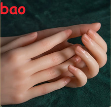 Silicone Lifelike Female Hand Finger Mannequin Jewelry Display Model Props