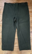 Vintage Woolrich Men's Green Wool Pants 1439 Size 42 USA Made Hunting Outdoors