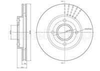2X Metelli Bremsscheibe 23-0476C FüR Ford Mazda