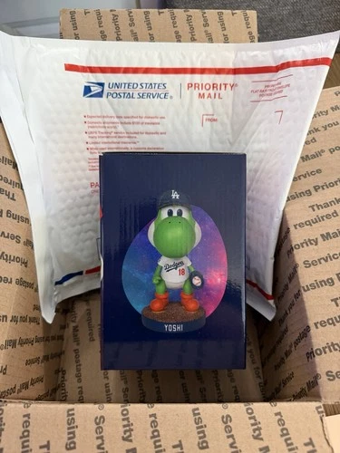 Yoshi 18 Super Mario Galaxy Yamamoto Bobblehead LA Dodgers 3/31 Priority Ship!!
