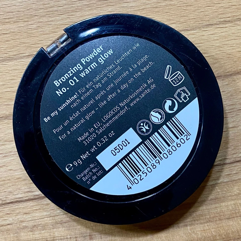 Sante bronzing powder 01 warm glow, Mosaik, Neu, ovp 9 gr. - Bild 2 von 3