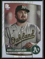 Shea Langeliers RC 2023 Topps Big League Oakland Athletics