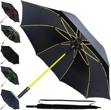 60MPH Big Golf Umbrella Large Windproof Strong for Rain and Wind Heavy Duty