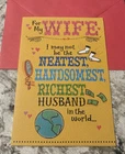 Happy Anniversary For My Wife Cute Funny 5.5”x8” Hallmark Greeting Card