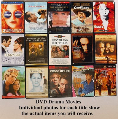 DVD Dramas, Thrillers, Mysteries, Romances - Titles A-K - Pick and Choose