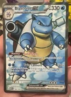Pokemon Card Blastoise EX 184/165 Scarlet & Violet 151 Full Art Ultra Rare Holo