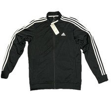 adidas Men's Essentials 3-Stripes Track Jacket Zip Up Size medium