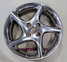 01-03 Mazda Miata Se Polished 5 Spoke Twist 16x6.5 Oem Wheel 4x100 Nb 02 Parts