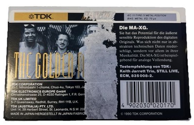 TDK METAL MA-XG90N  The Golden Metal  KEITH J. Trio-Print, STILL LIVE, NEU, NEW