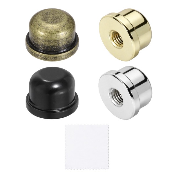 "4 StüCk 0,5\\\" LampenknäUfe, 1/4-27 Gewinde, FüR Bronze/Silber/Gold/Schwarz"-image