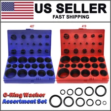 826PCS SAE Metric Rubber O-Ring Washer Assortment Kit Automotive Storage Case