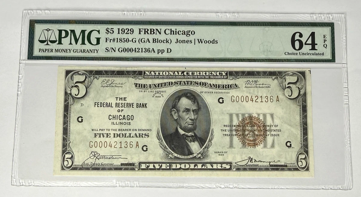 1929 Year US Federal Reserve Small Notes for sale | eBay