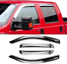 Chrome Side Window Visors Wind Vent Deflector for 02-08 Dodge Ram 1500,03-09 ...