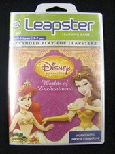 Leapster Disney Worlds Of Enchantment Expanded Play Mint In Package 4-g
