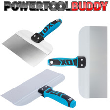 OX Stainless Steel Taping Knife 8" 10" 12" Pro Drywall lining Plastering Spatula