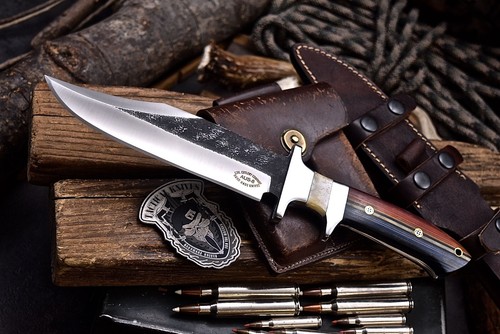 CFK IPAK Handmade AUS 8 Custom G10 & CAMEL BONE Sub Hilt Hunting Camping Knife