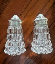 Vintage Waterford Crystal Salt and Pepper Set With Lids