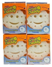 4 Pack Scrub Daddy Winter White Snowflake Shape Special Edition
